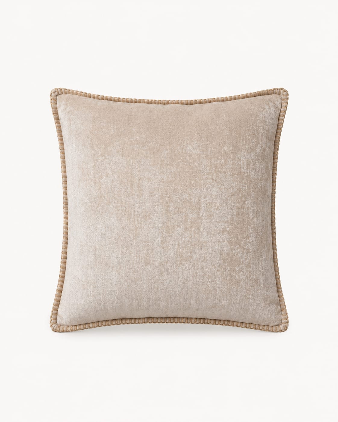Beige Chenille Cushion Cover view 1