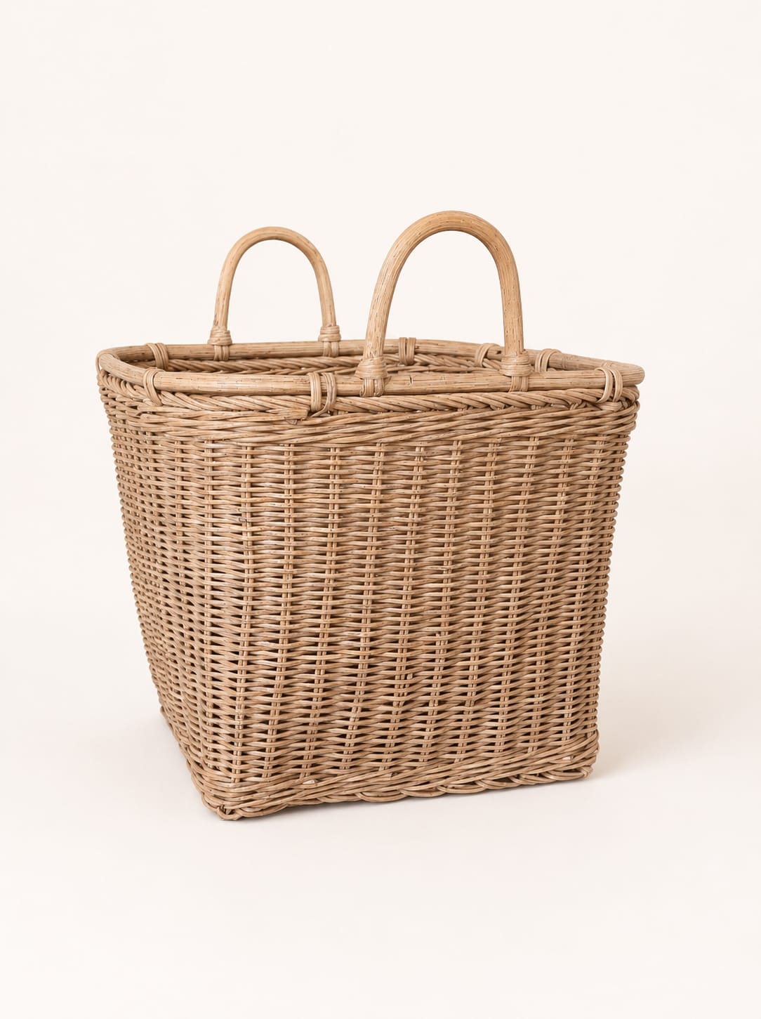 Handwoven Rattan Storage Basket view 1