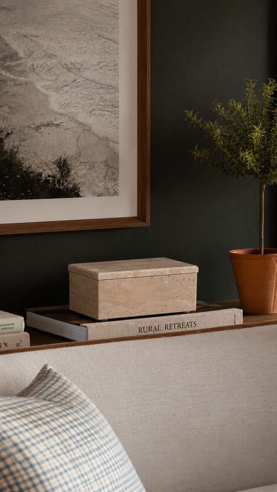 Travertine Storage Box view 1