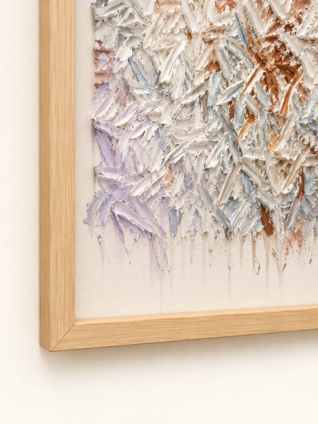 Abstract Canvas Wall Art with Wooden Frame view 5