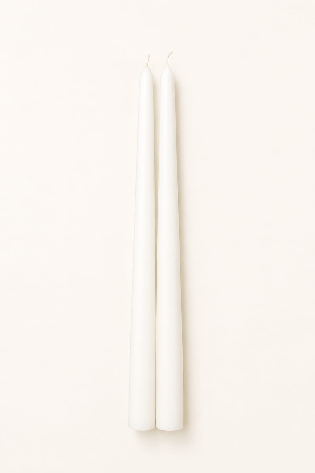 Taper Candles – Natural White | Set of 2 view 1