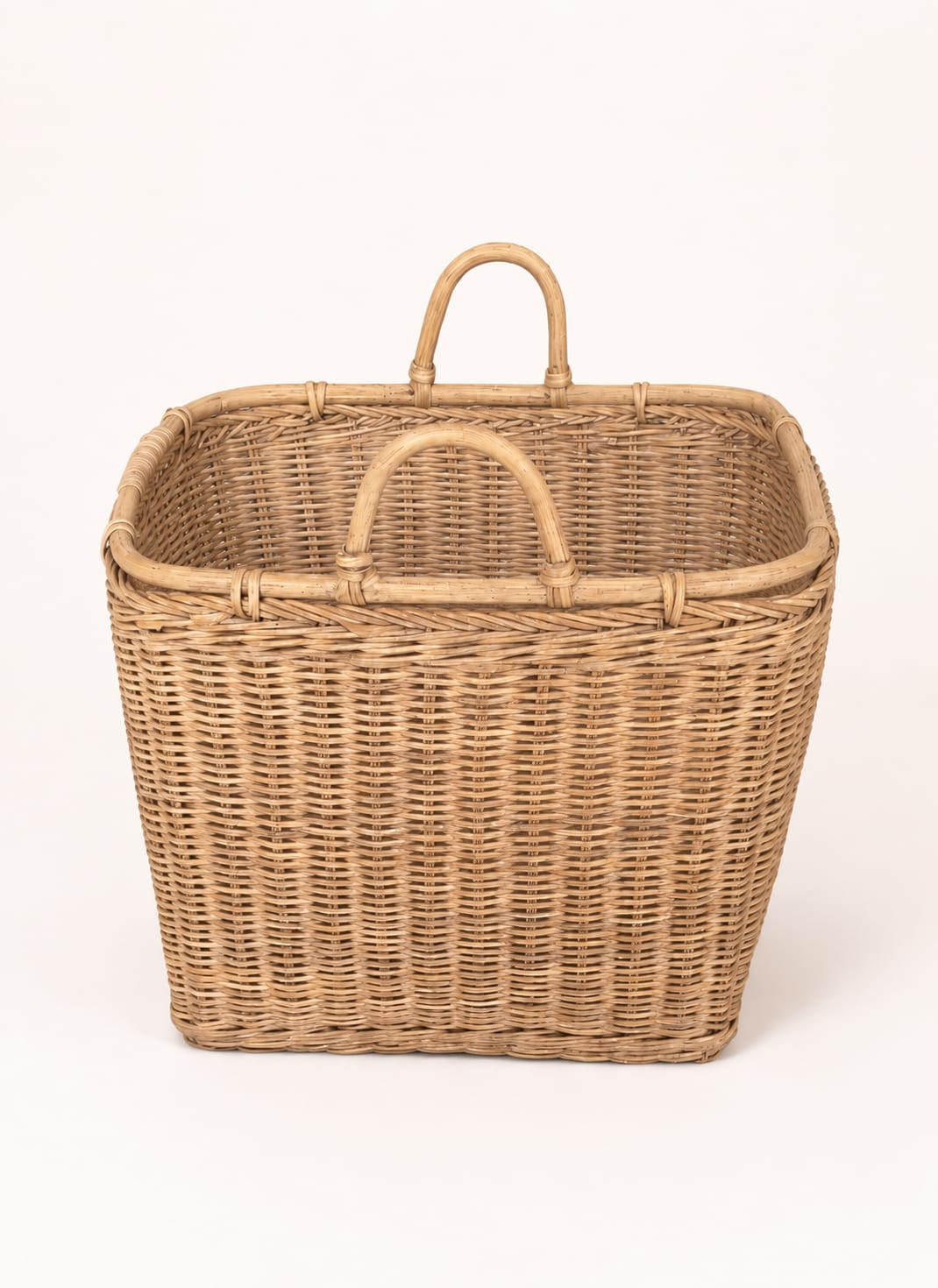Handwoven Rattan Storage Basket view 1