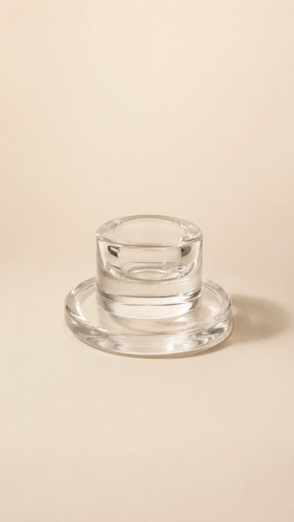 Small Glass Candle Holder view 3