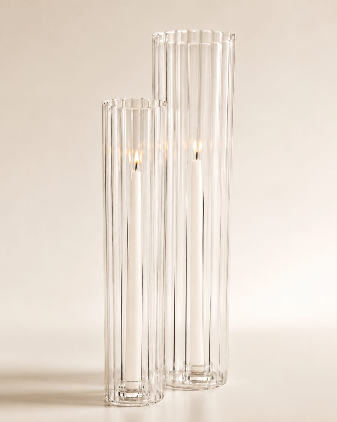 Borosilicate Glass Cylinder Candle Holder view 1