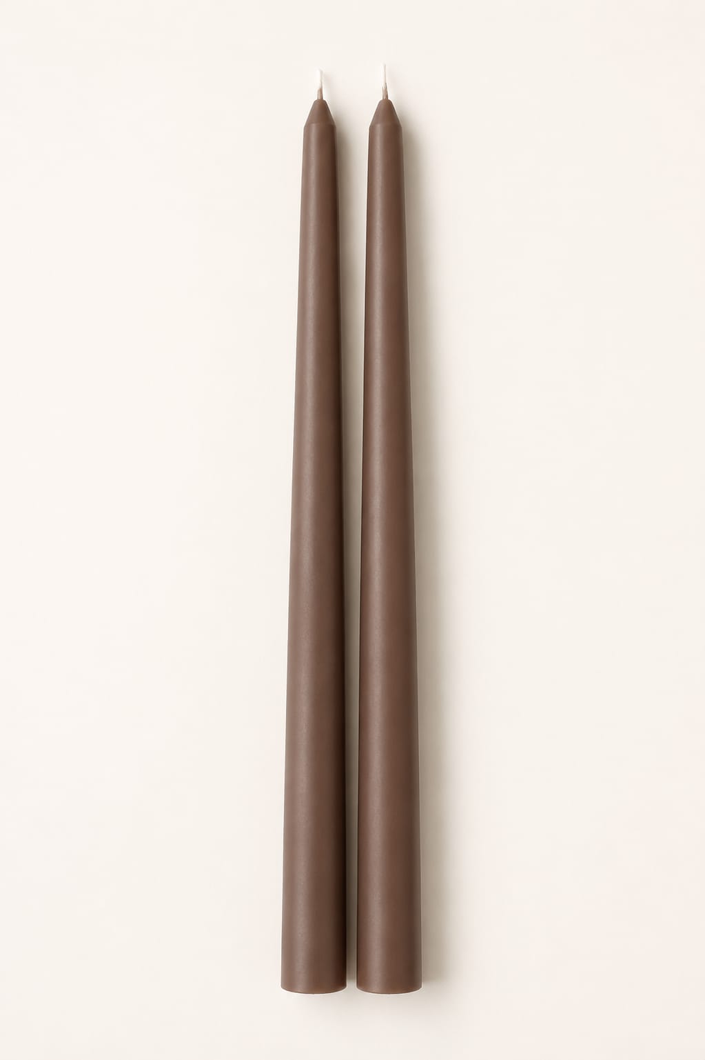 Taper Candles – Dark Brown | Set of 2 view 1