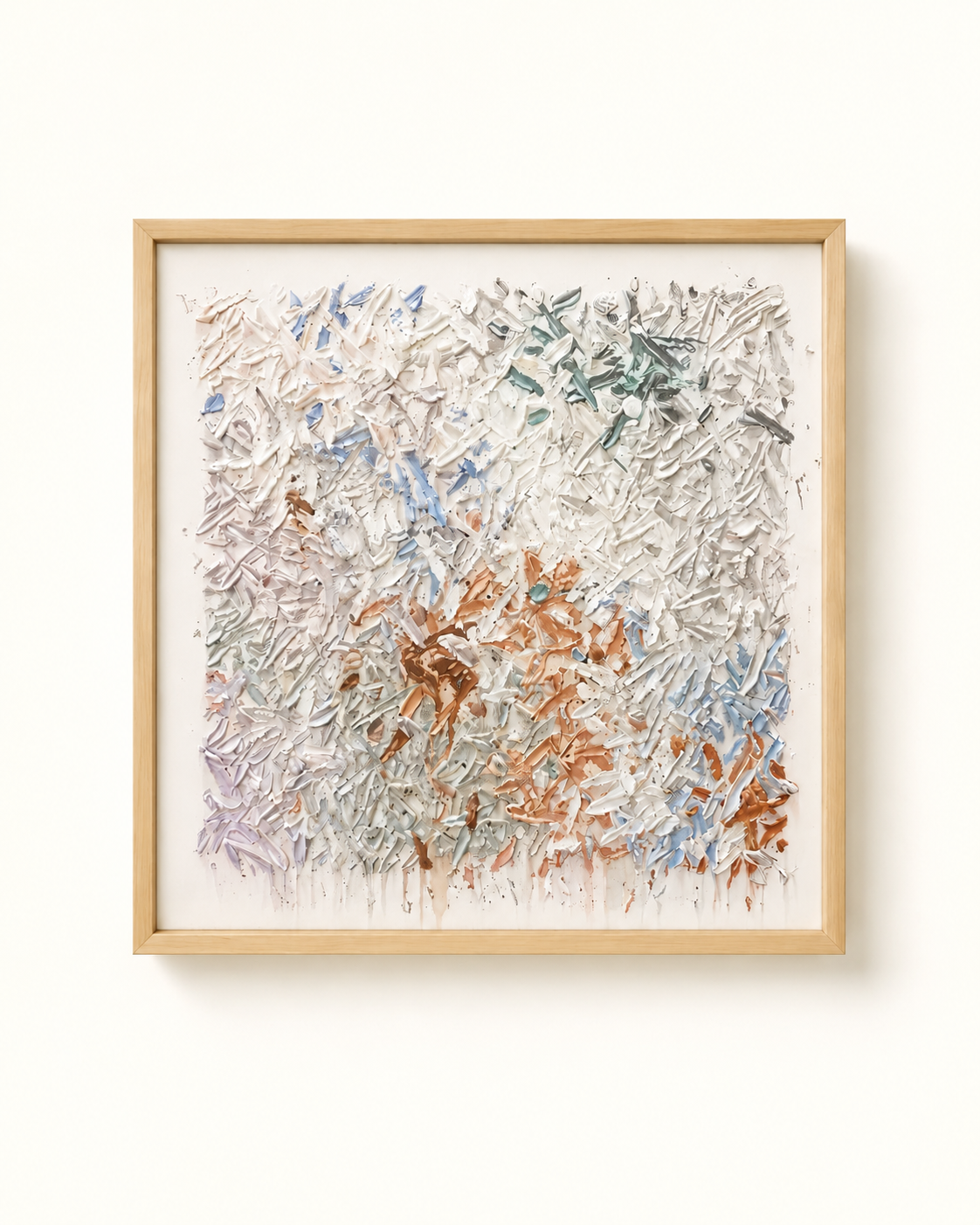 Abstract Canvas Wall Art with Wooden Frame view 2