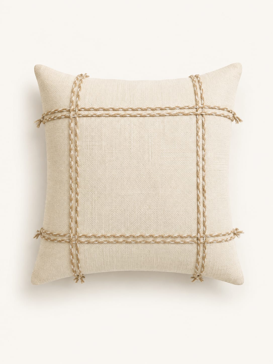 100% Cotton Boho Macramé Cushion Cover view 2