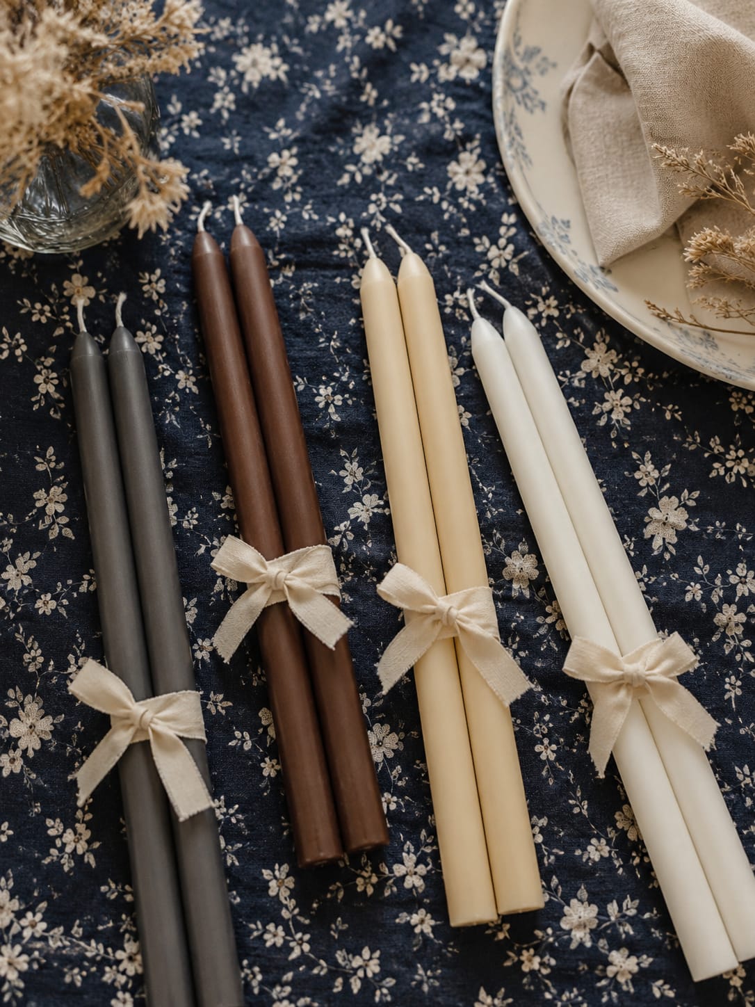 Taper Candles – Anthracite | Set of 2 view 4