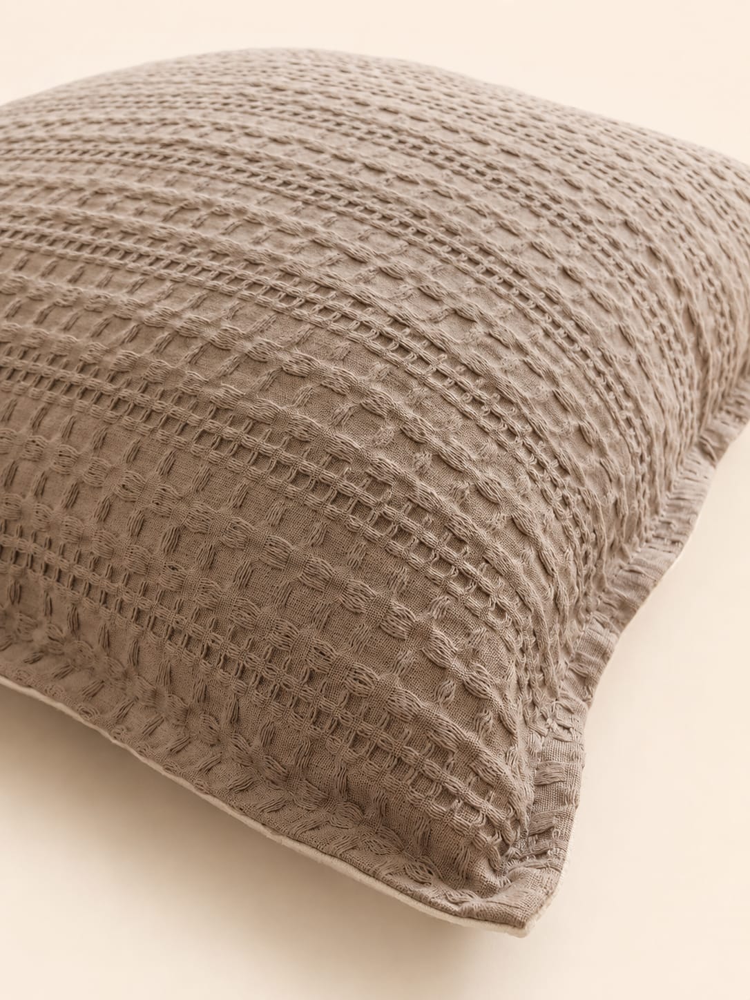Cotton & Linen Fringe Cushion Cover view 4