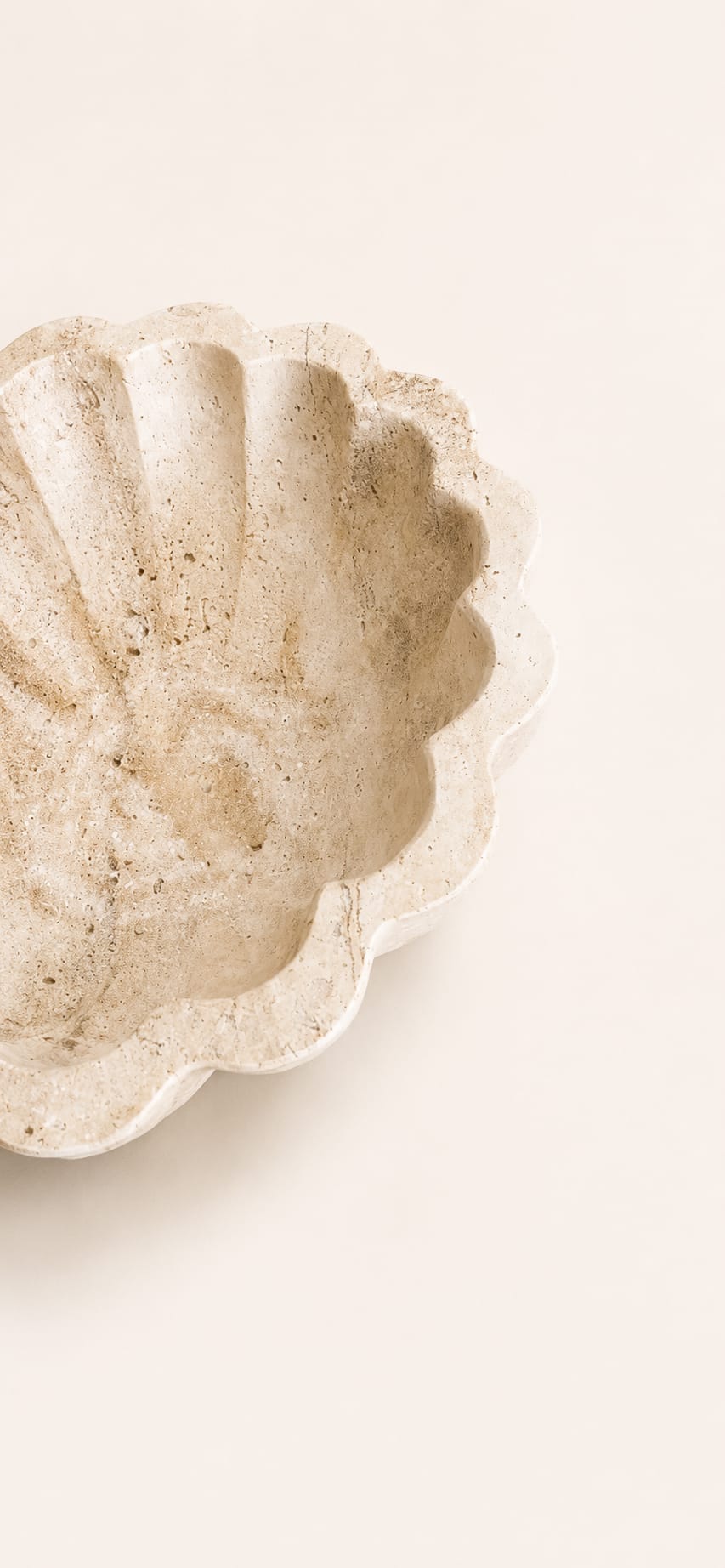 Decorative Travertine Bowl view 3