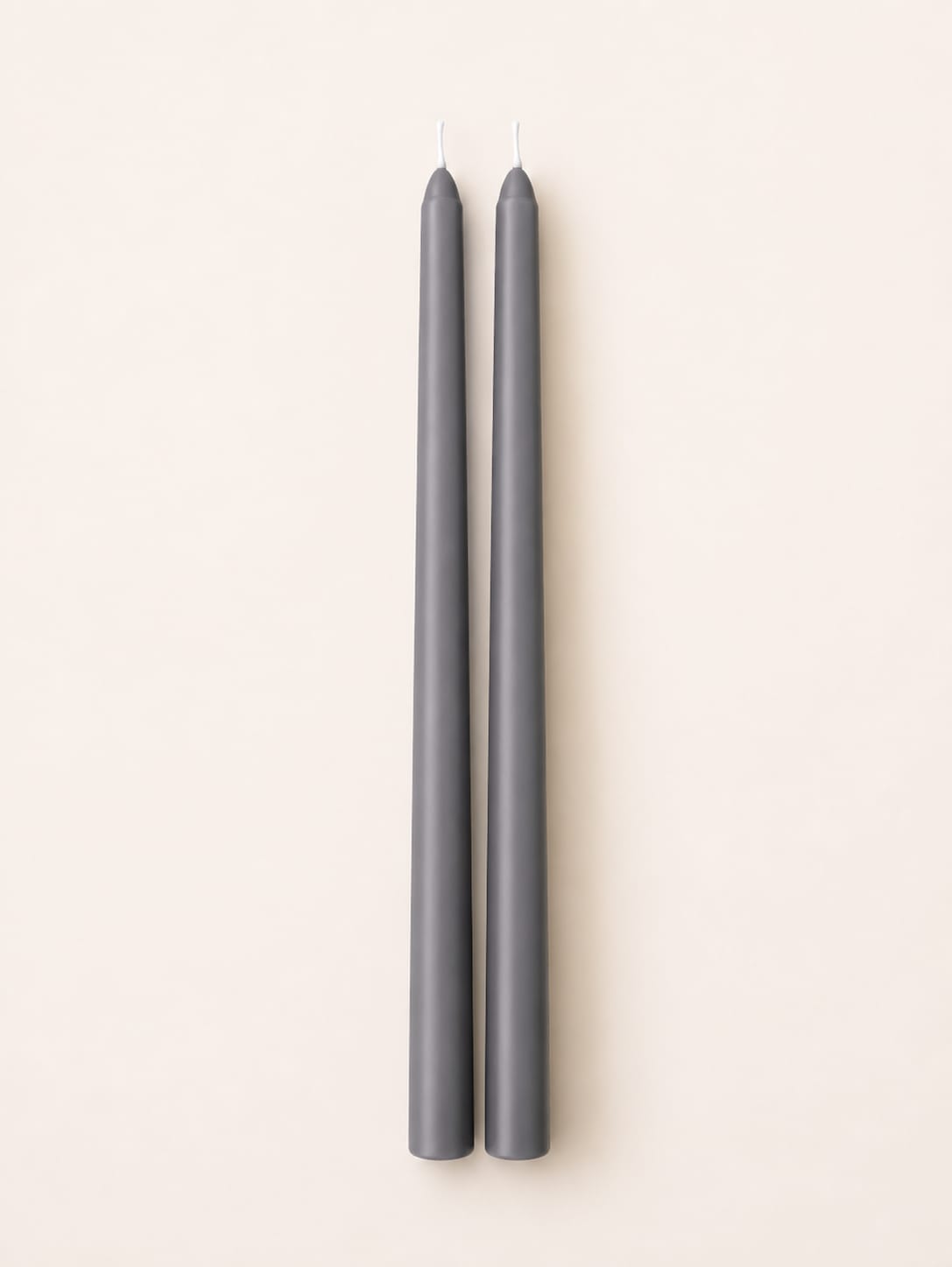 Taper Candles – Anthracite | Set of 2 view 1