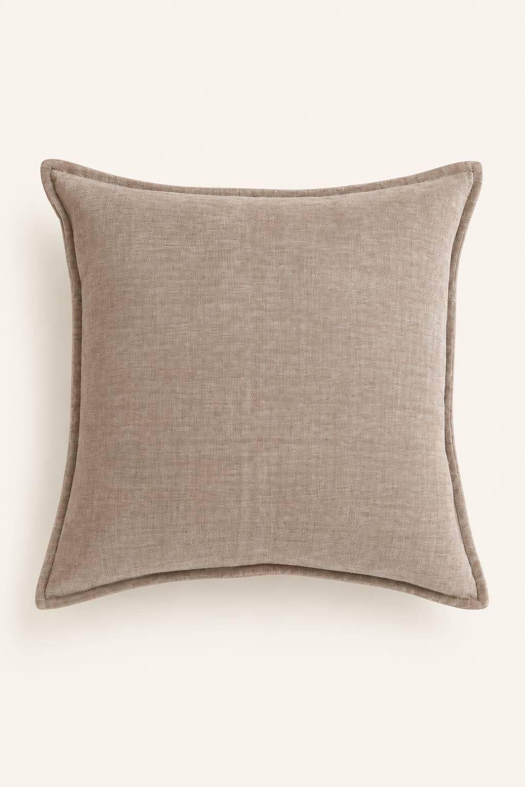 Solid Linen-Effect Cushion Cover view 2