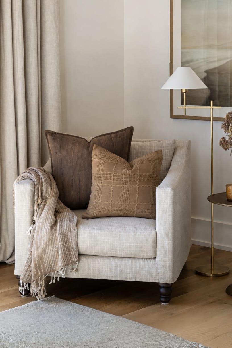 Modern Jacquard Cotton Cushion Cover view 3