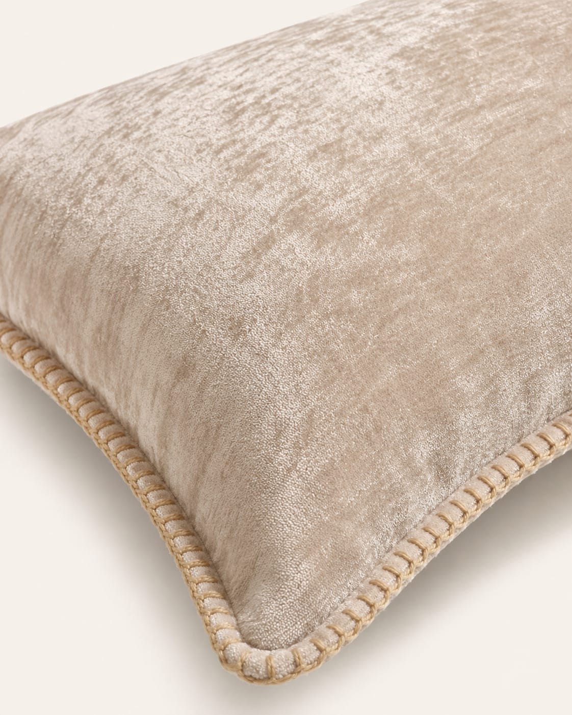 Beige Chenille Cushion Cover view 2
