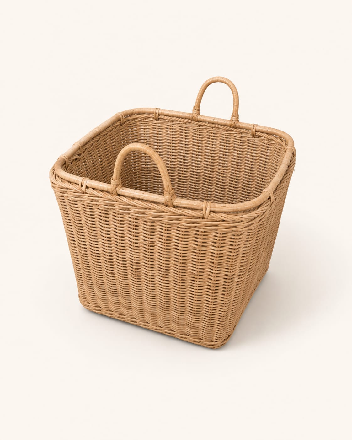 Handwoven Rattan Storage Basket view 1