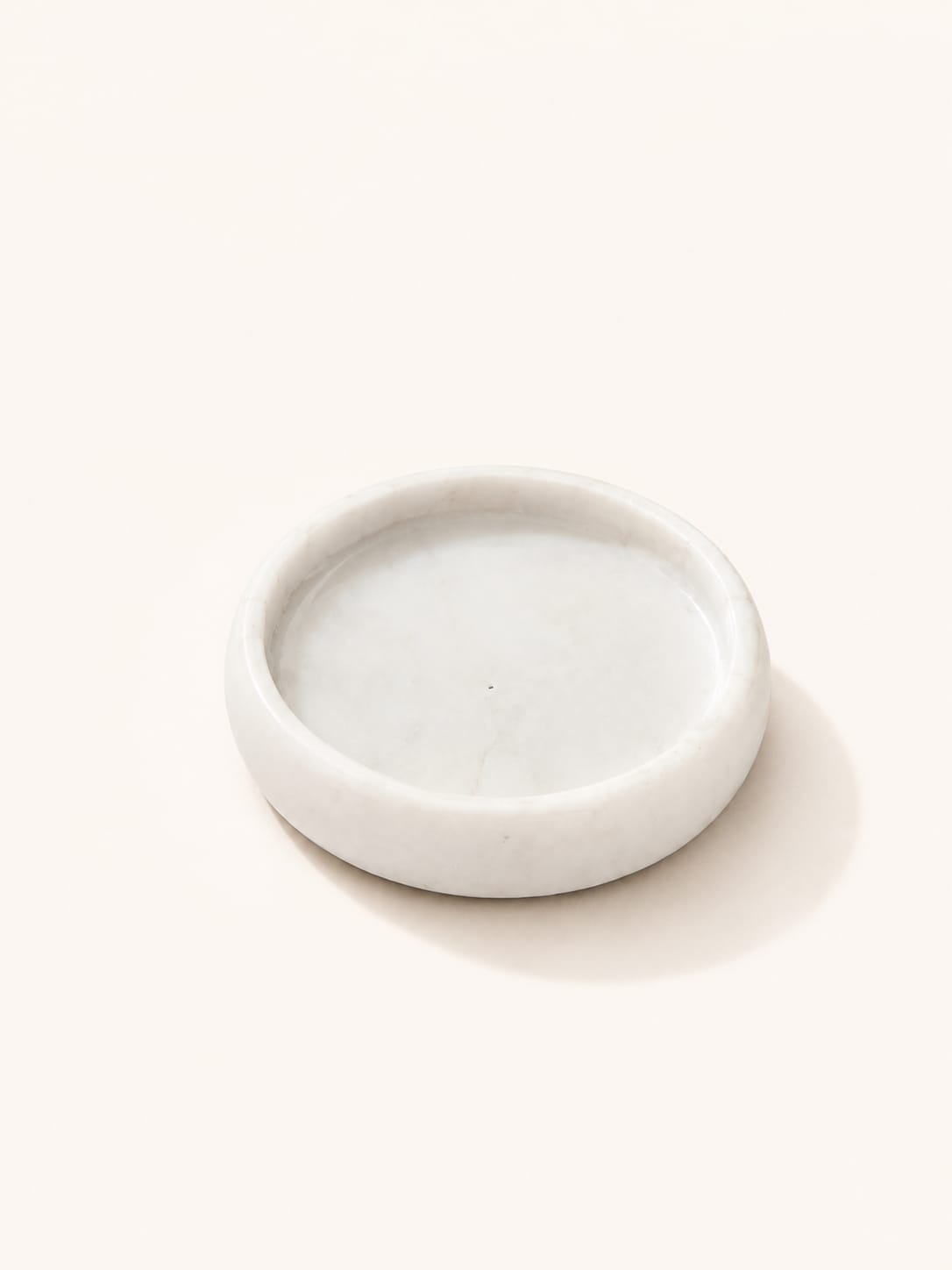 Round White Marble Base view 1