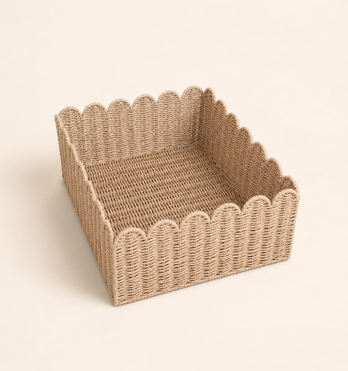 Woven Paper Rope Storage Basket (Large Model) view 1
