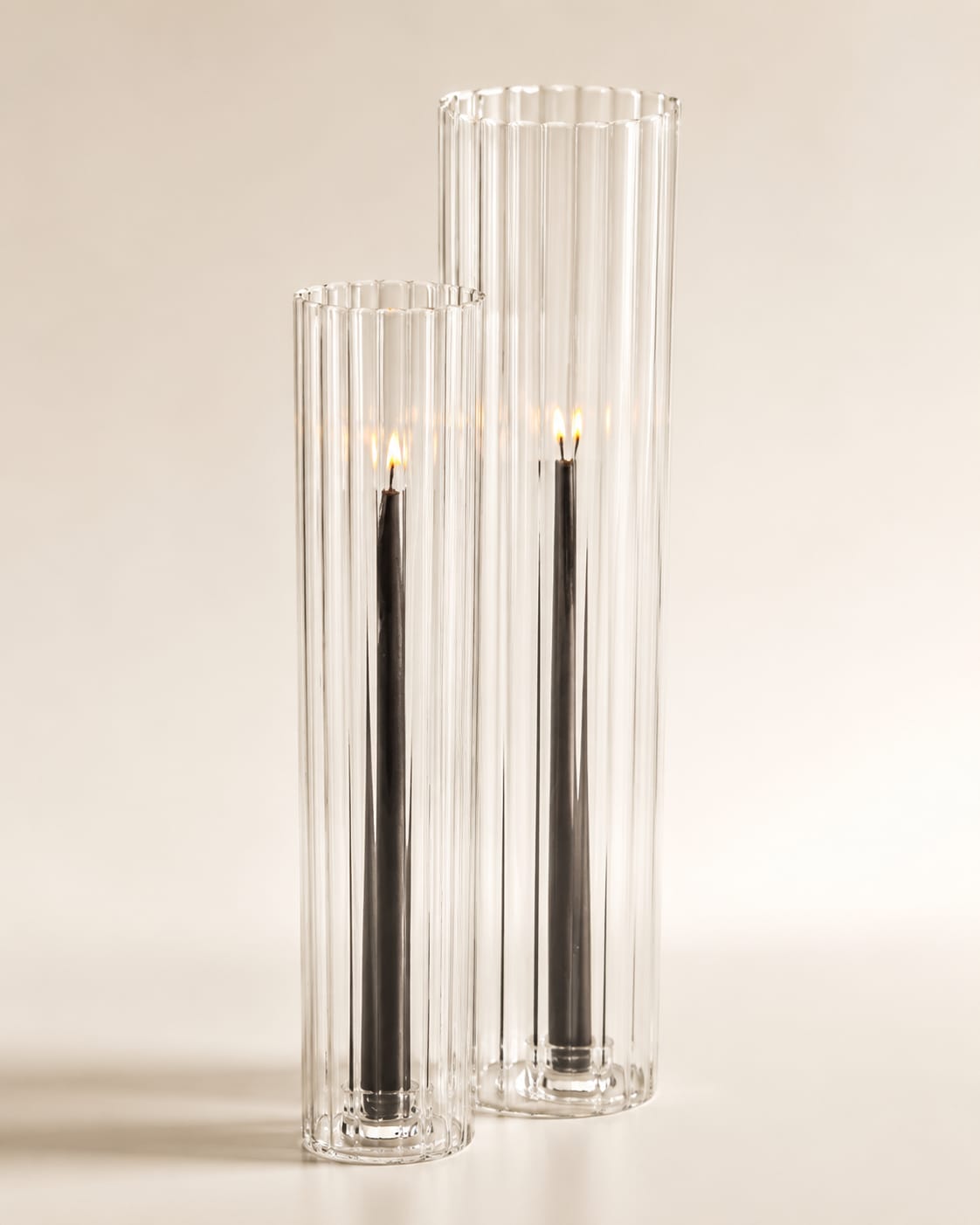 Borosilicate Glass Cylinder Candle Holder view 2